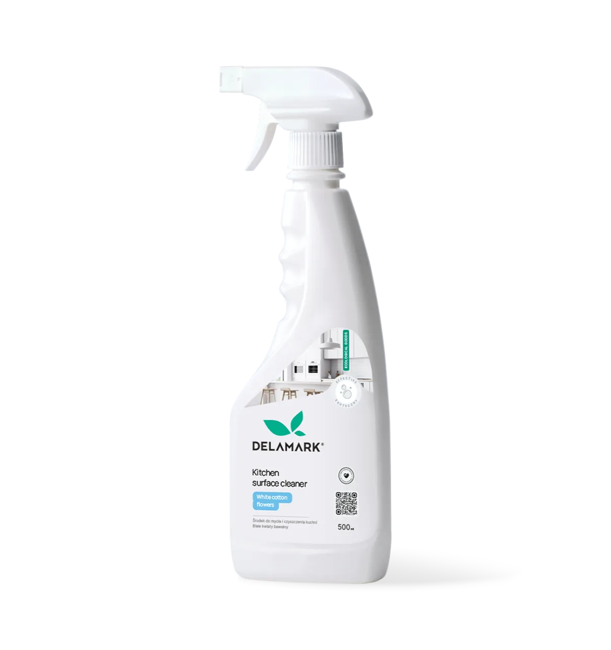Nettoyant pour surfaces de cuisine, Fleurs de coton blanches 500 ml