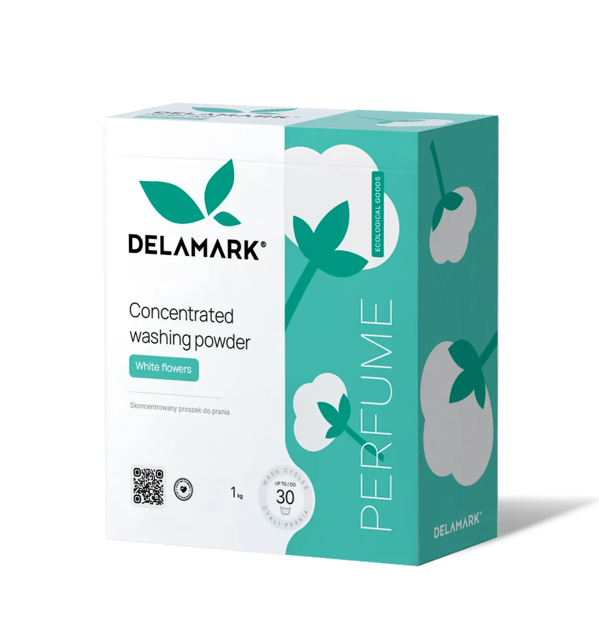 Lessive en poudre concentrée Universel Fleurs blanches 1 kg